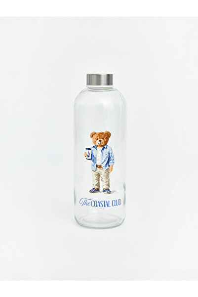 LC Waikiki LCW HOME Karışık Ayı Teddy Baskılı Kapaklı Baş Ucu Sürahisi 1000 Ml