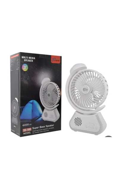 RI 3 inch fan with speaker amplifier