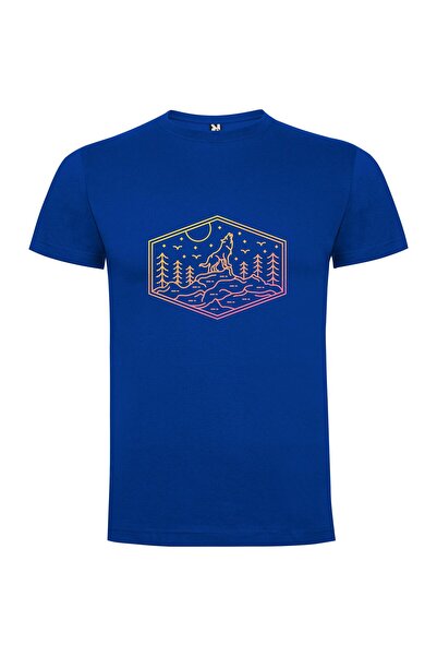 iLovePrints Wolf Hex Moon Tshirt