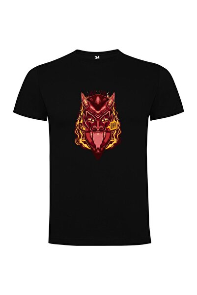 iLovePrints Fiery Oni Demon King Tshirt
