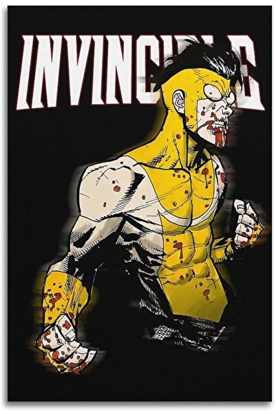 ESSESORIES Vintage Invincible Music Poster Wall Art Room Decor Self Adhesive