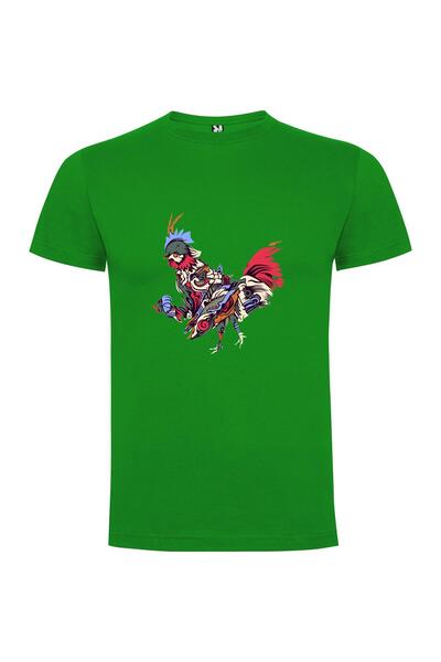 iLovePrints Regal Rooster Illustration Tshirt