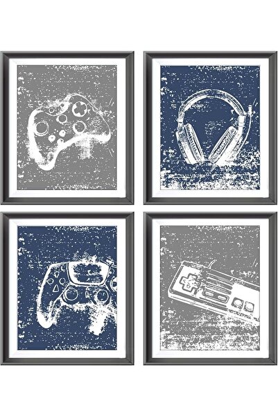 ESSESORIES Retro Video Game Gaming Poster Prints Boys Room Playroom Poster Wa...