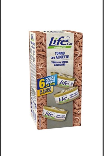 Life لايف كات معلبات متعددة تونة مع الأنشوجة للقطط g50*6