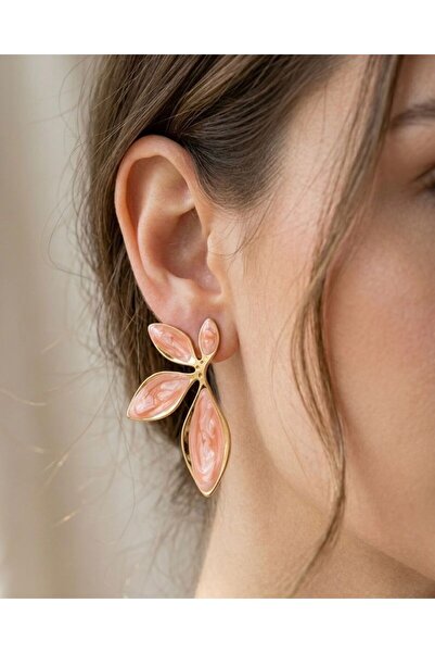POYASE Leaf-Shaped Shiny Surface Earrings – Stylish Design Women's Earrings w...