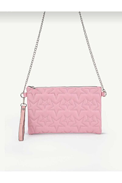 ÖZÜM ÇANTA Women's Star Embroidered Chain Strap Portfolio Bag