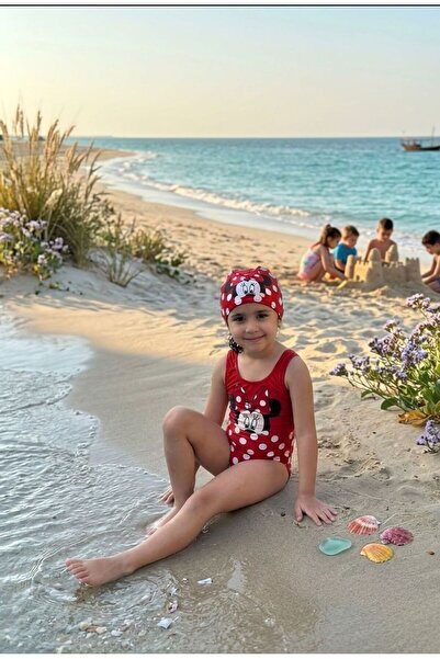 Lizsa Costum de baie cu volane și imprimeu pentru fete