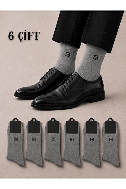 ck socks 6 Pairs of Gray Men's Socks |   Cotton, Breathable, Anti-Sweat