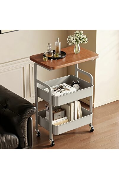 Bleco Gray 3-tier storage rack (35*13*80) cm. Durable, stand-alone design. Ea...