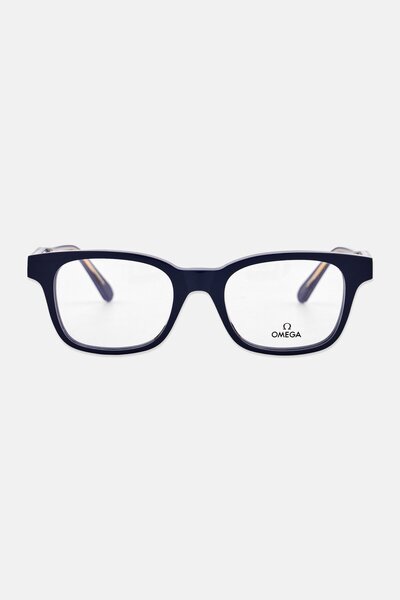 Omega Men OM5004-H Square Eyeglasses, Navy