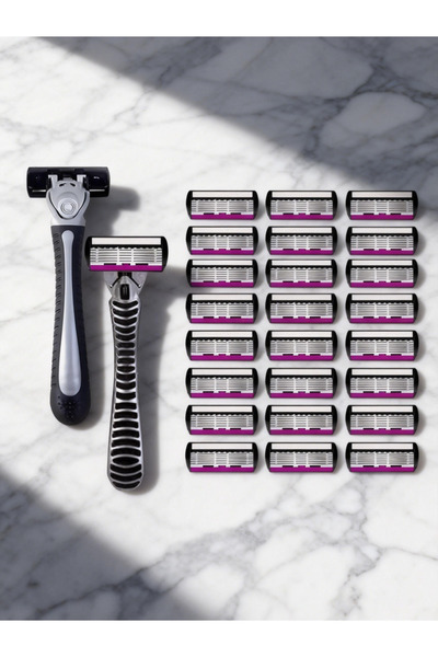 choice2 2Handle24 High Quality Man Safety Razor Blade 6 Layer German Stainles...