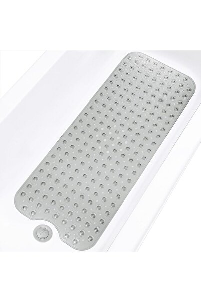 Choice3 40x100cm Clear Gray Bathtub Mats for Shower Tub, Extra Long Non-Slip ...