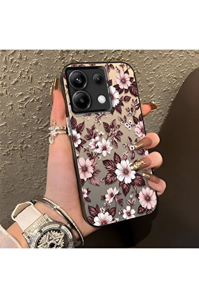 SLIMFELT Redmi Note 13 Pro 5G Uyumlu Güzel Çiçek Baskılı, Sade ve Şık, Şok Em...
