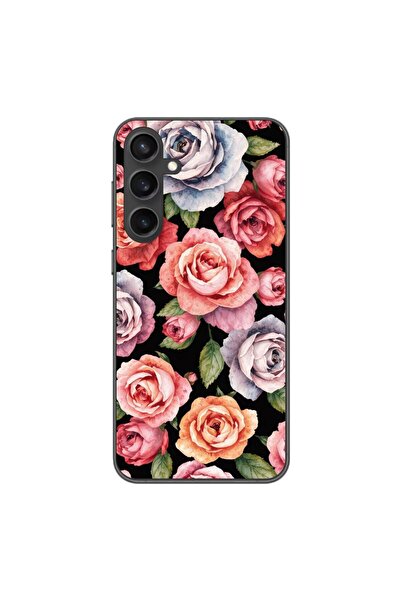 OEM Калъф, съвместим със Samsung Galaxy S23 FE, от силиконов гел TPU, с десен...