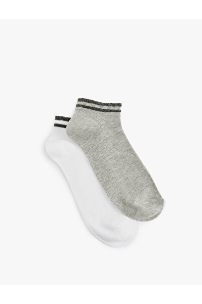 Koton Set of 2 Striped Booties Socks