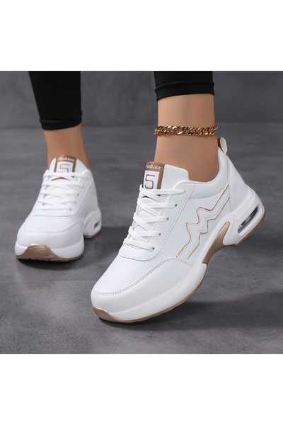 SOSENFER Women’s Chunky Sneakers Casual Shoes Air Cushion Sole Lightweight Co...