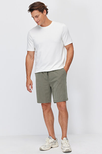 PAULMARK Men's Shorts with Elastic Waist and Ties