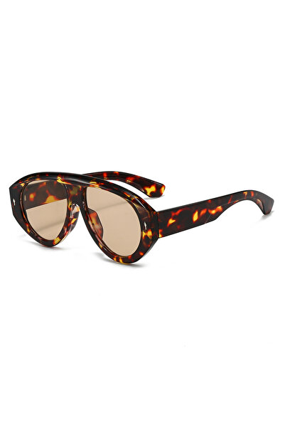 Choice6 leopard brown Fashion Big Frame Square Women Sunglasses Retro Candy C...