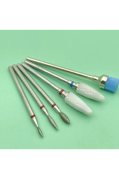 Choice22 S6-8 6PCS Milling Cutter for Manicure Diamond Ceramic Nail Drill Bit...