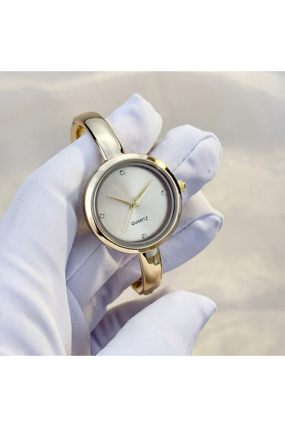 choice2 golden Classic Round - faced Bracelet Wrist Watch for Elegant Ladies
