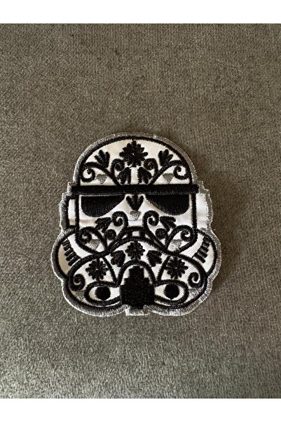 icase Calavera Star Wars Stormtrooper Helmet Arma Yama Patch