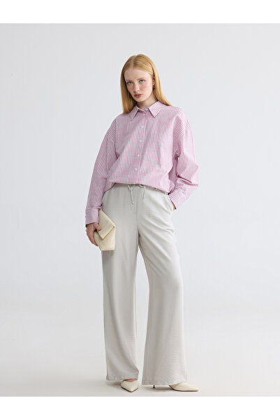 LC Waikiki Elastic Waist Wide Leg Women's Trousers