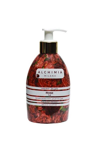 Alchimia صابون سائل طبيعي مضاد للبكتيريا برائحة الورد 300 مل |   حماية لطيفة ...