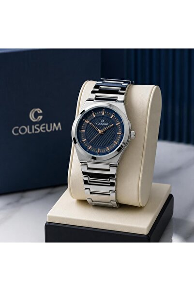 Coliseum YENİ SEZON Legacy Silver Blue Erkek Kol Saati Lacivert Kadran Metal ...