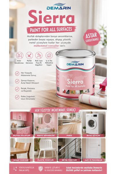 Demarin Sierra Yenil Nesil Dönüşüm - Renovasyon Boyası SOFT SERİ