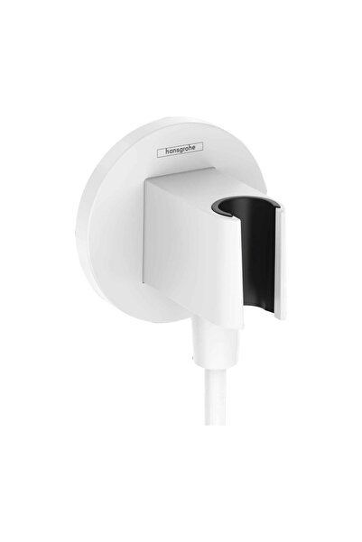 Hansgrohe Cot de racordare duș, cu suport pară de duș, alb mat, Hansgrohe, Fi...