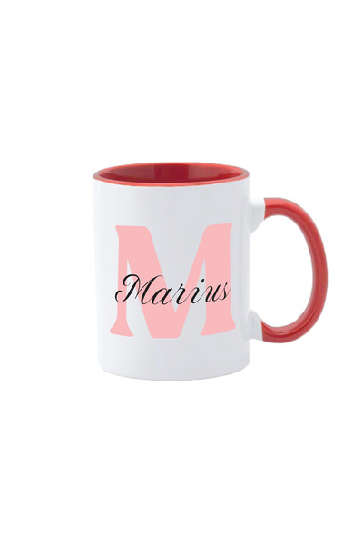 AFFIX THE DIFFERENT PERSPECTIVE Cana personalizata, alba cu interior si maner...
