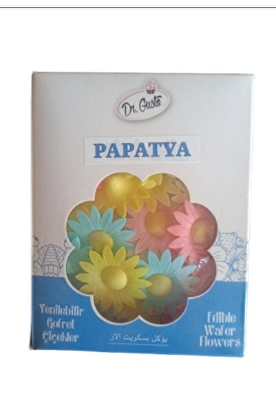DRGUSTO Yenilebilir Gofret Çiçek - Papatya 50 adet