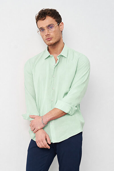 Mesfeno Modal Long Sleeve Relaxed Cut Men's Shirt