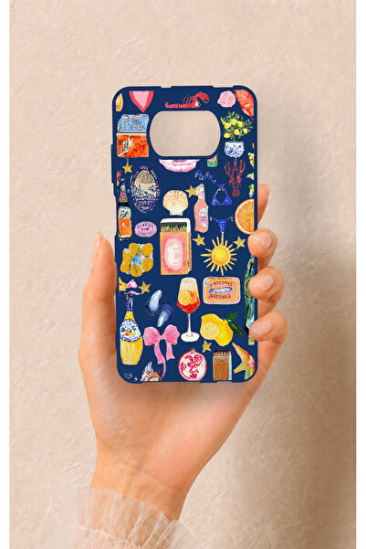Vip Case Poco X3 Uyumlu Summer Desenli Silikon Kılıf