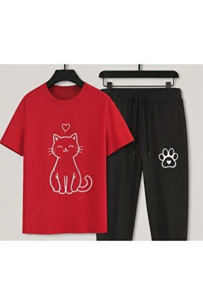 ZEMLİYA Sara Unisex Oversize Shorts Set Short Sleeve T-Shirt Comfortable Fit ...