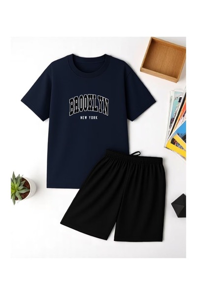ZEMLİYA Sara Unisex Oversize Shorts Set Short Sleeve T-Shirt Comfortable Fit ...