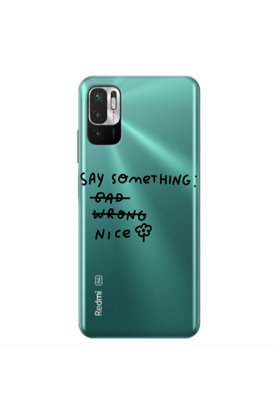 Other Xiaomi Redmi Note 10 Pro 5G Say Something Transparent Silicone TPU Θήκη
