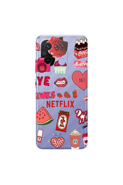 Other Xiaomi Redmi 12C pizza is my valentine Transparent Silicone TPU Θήκη