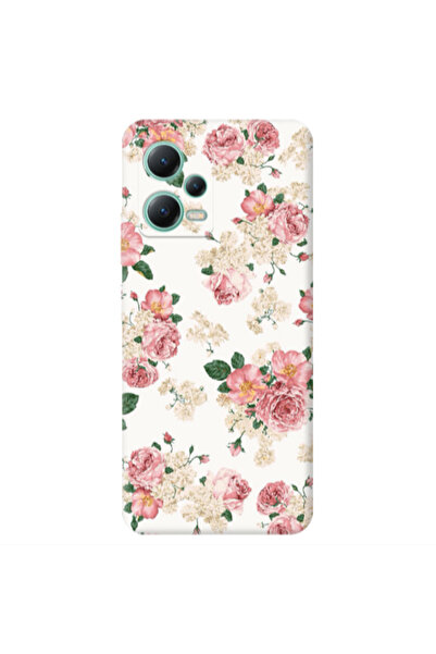 Other Xiaomi Redmi Note 12 Pro 5G Pink Flowers 2 Transparent Silicone TPU Θήκη