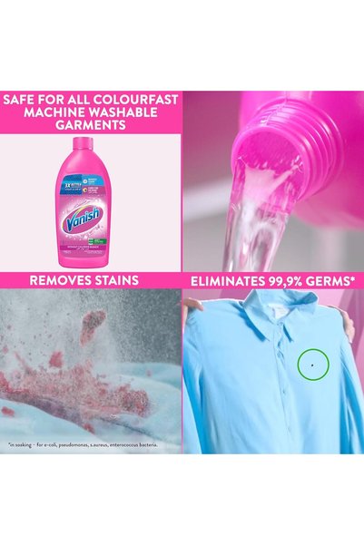 Vanish Liquid Fabric Stain Remover 500ml for Coloured & White clothes
