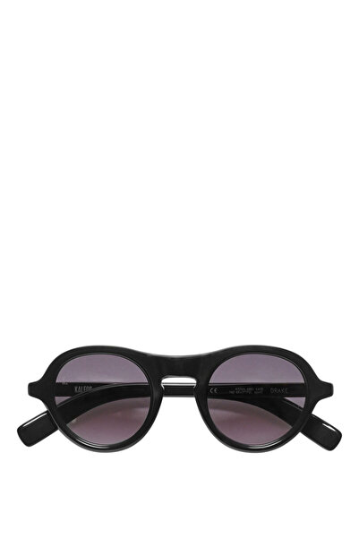 Kaleos Drake Black Acetate Unisex Sunglasses
