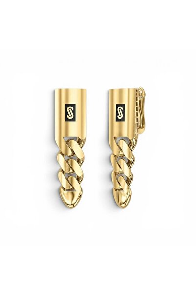 neslyaccessories Monaco Gold Zincir Küpe