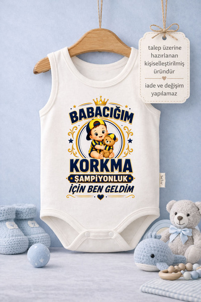ModaXen Baby Bodysuit with Printed I'M Here for the Championship, 100% Cotton...