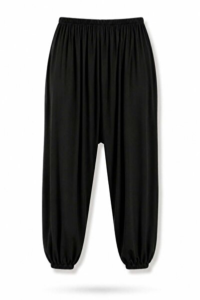 5in1Canpolat Pantaloni negri largi tip shalwar 18123