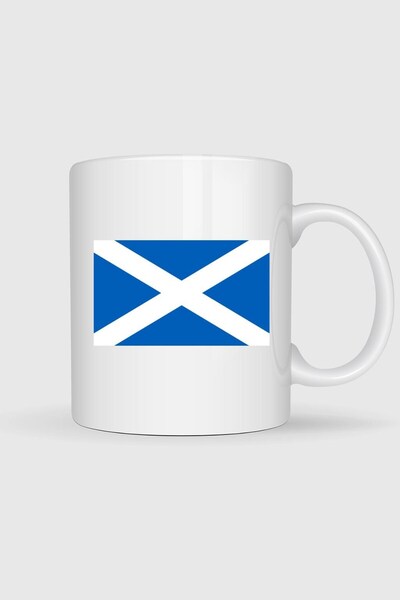 Bahriyeli Collection Scotland Flag Printed Mug