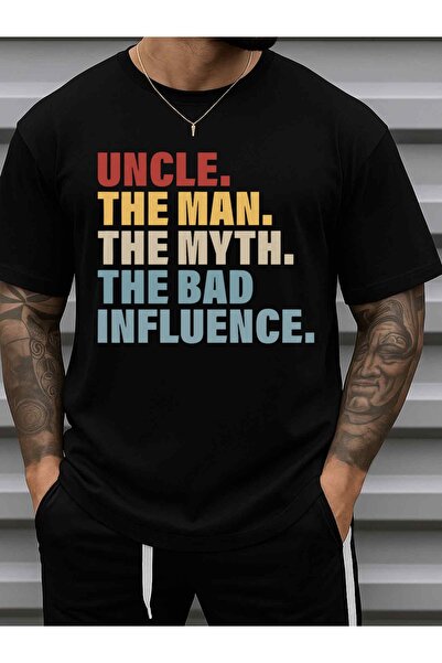 1001 Line Men's Funny "Uncle The Man Myth" Humor T-Shirt - 100% Cotton 180gsm...