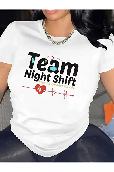 NOURAM cotton T-Shirt Night Shift Workers, Durable Comfortable, Ideal Hospita...