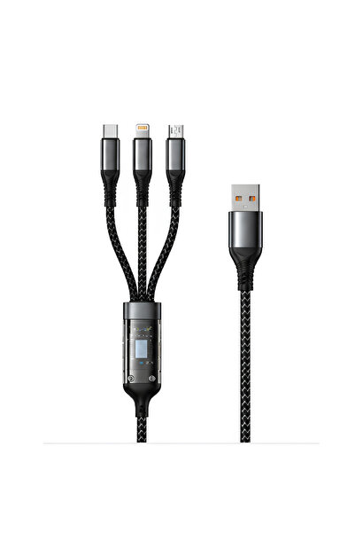 sodinos FAST CHARGING CABLE ( 3 in 1 ) Premium Quality for android,iphone,ipad,earphone