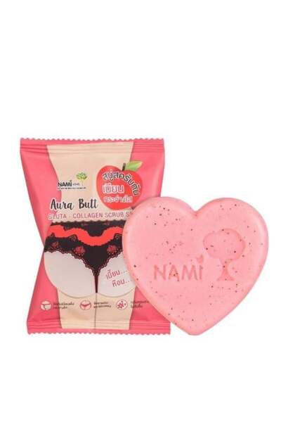 Nami صابون أورا بيوت جلوتا-كولاجين سكراب - صابون للمناطق الحساسة