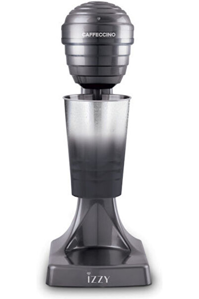 izzy Caffeccino F-120 Αφρογαλιέρα Επιτραπέζια 120W με 2 Επίπεδα Ταχύτητας Γκρ...